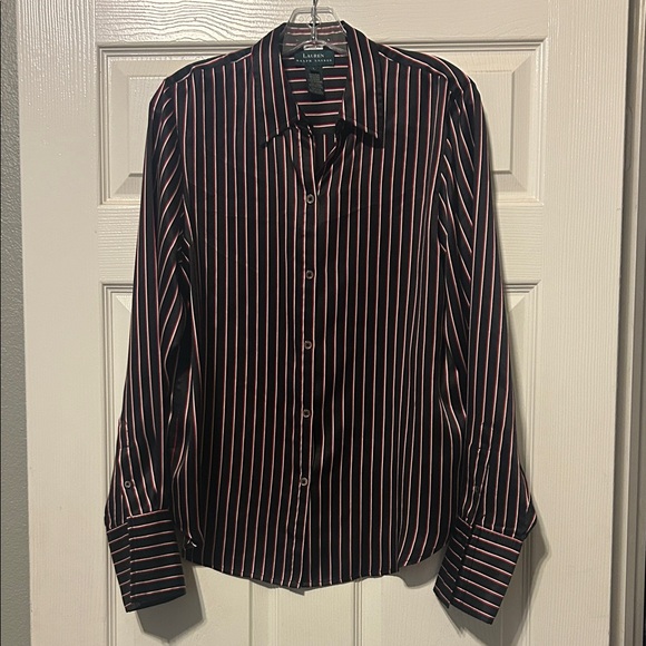 Calvin Klein Tops - Ralph by Ralph Lauren 100%silk button up shirt with French cuffs.